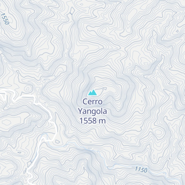Map of Cerro Yangola