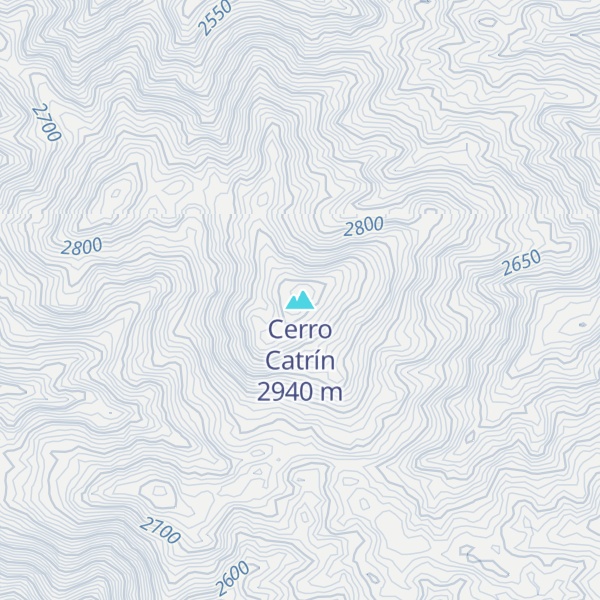 Map of Cerro Catrín