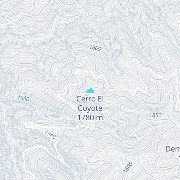 Map of Cerro El Coyote