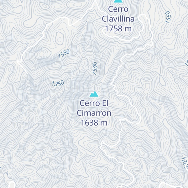 Map of Cerro El Cimarron