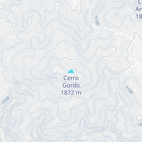 Map of Cerro Gordo