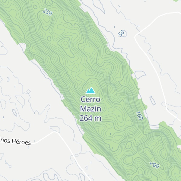 Map of Cerro Mazin