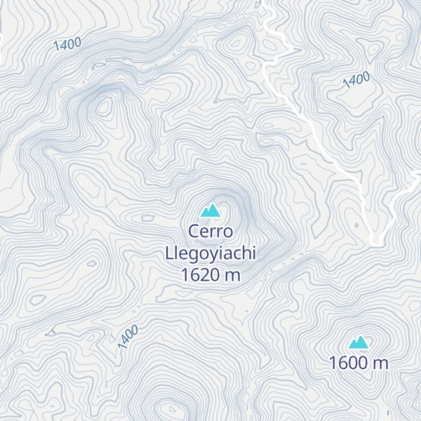 Map of Cerro Llegoyiachi