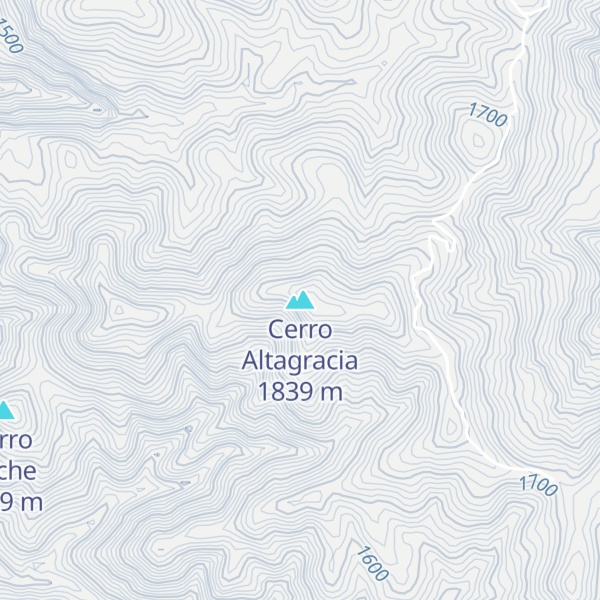 Map of Cerro Altagracia