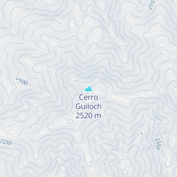 Map of Cerro Guiloch