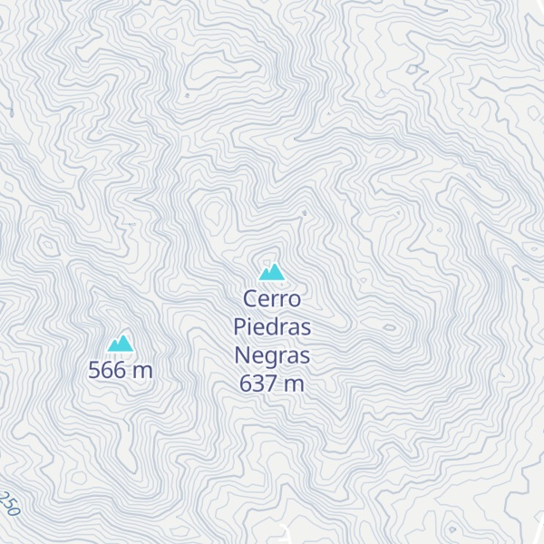 Map of Cerro Piedras Negras