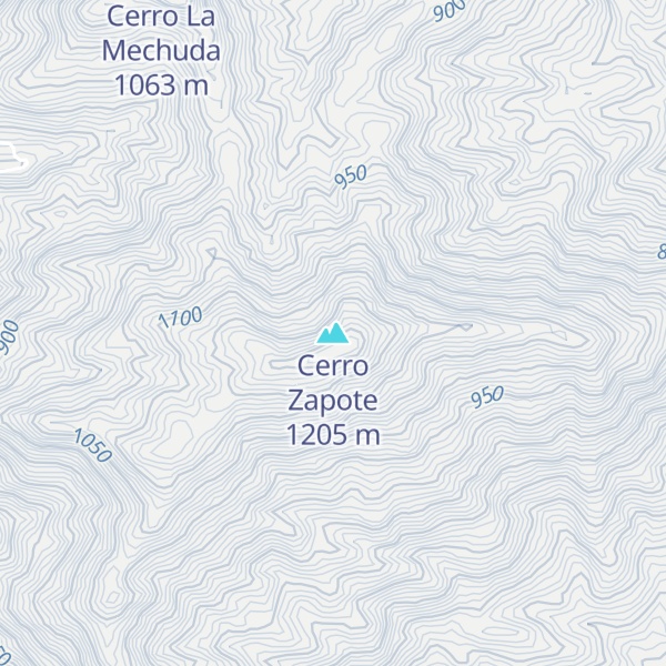 Map of Cerro Zapote