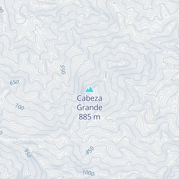 Map of Cabeza Grande