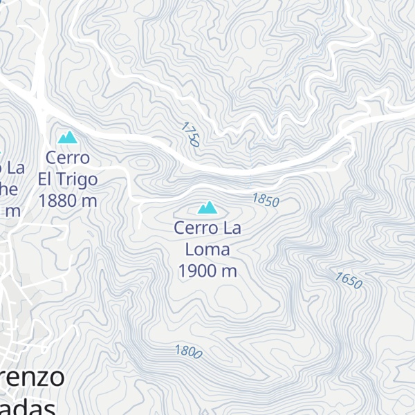 Map of Cerro La Loma