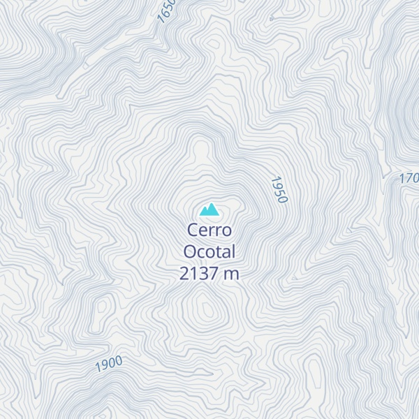 Map of Cerro Ocotal
