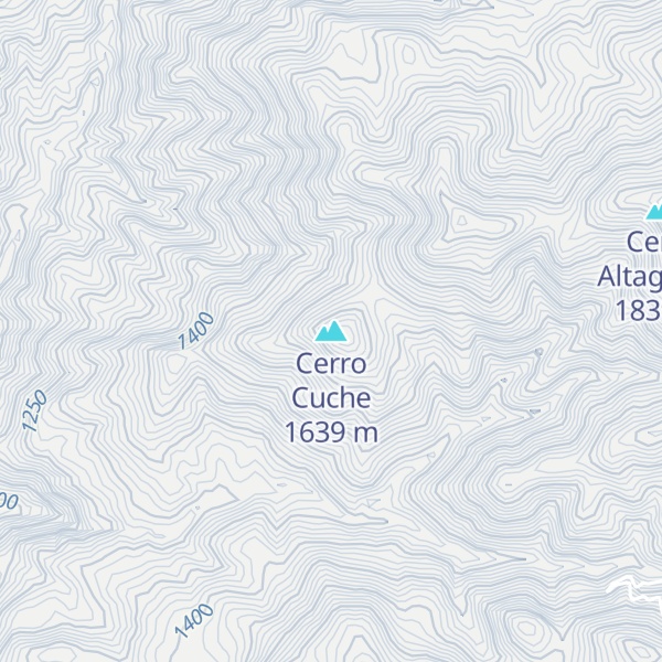 Map of Cerro Cuche