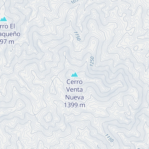 Map of Cerro Venta Nueva