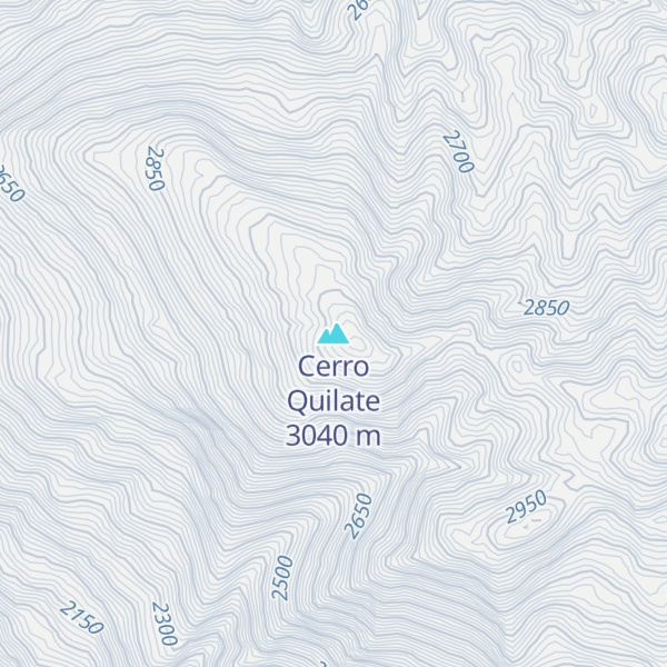 Map of Cerro Quilate