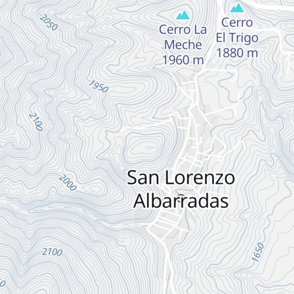 Map of Cerro El Calvario