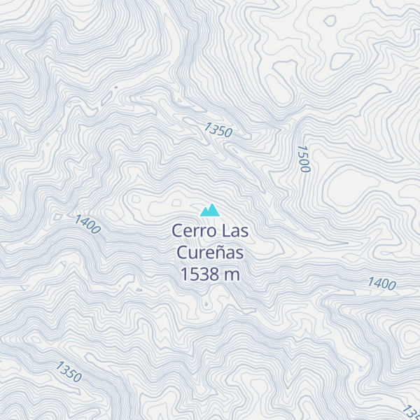 Map of Cerro Las Cureñas