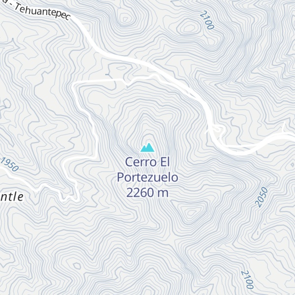 Map of Cerro El Portezuelo