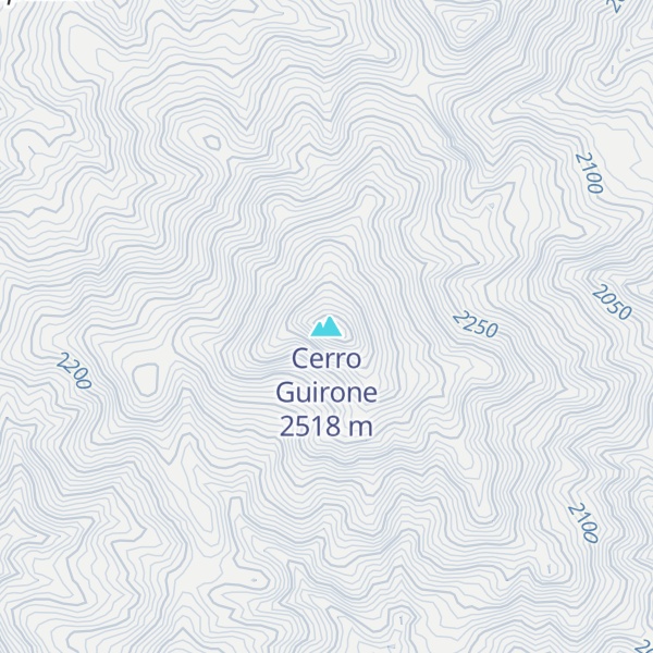 Map of Cerro Guirone
