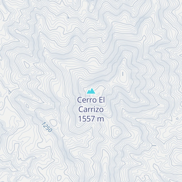 Map of Cerro El Carrizo
