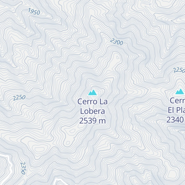 Map of Cerro La Lobera