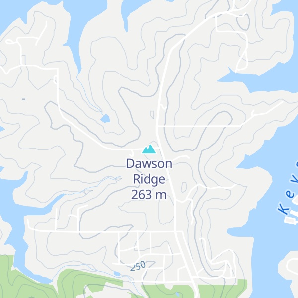 Map of Dawson Ridge