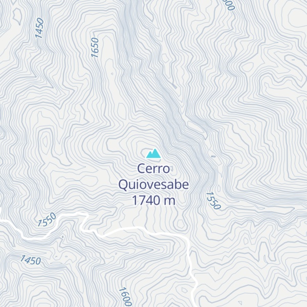 Map of Cerro Quiovesabe