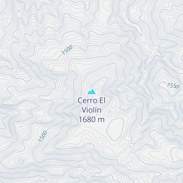 Map of Cerro El Violín