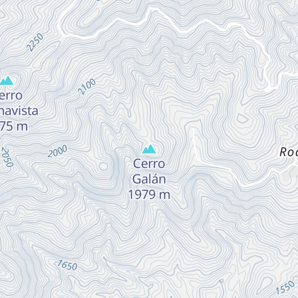 Map of Cerro Galán
