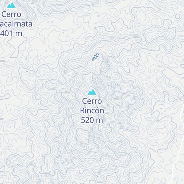 Map of Cerro Rincón