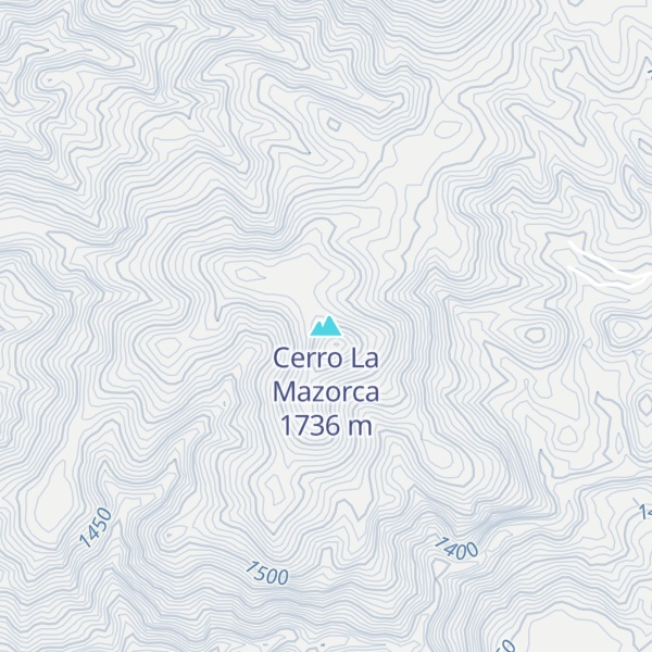Map of Cerro La Mazorca