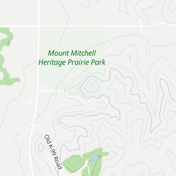 Map of Mount Mitchell