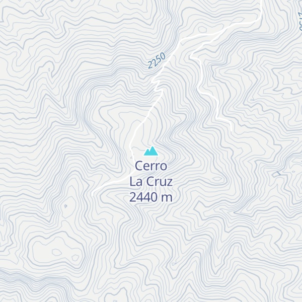 Map of Cerro La Cruz