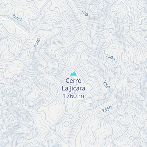 Map of Cerro La Jicara