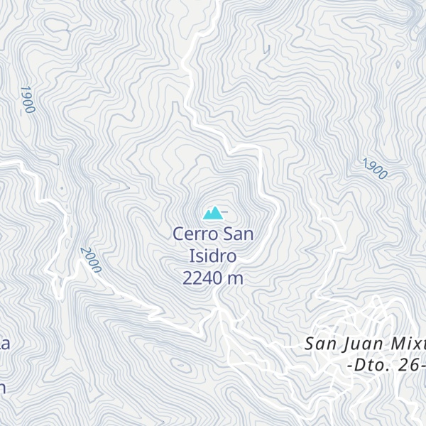 Map of Cerro San Isidro