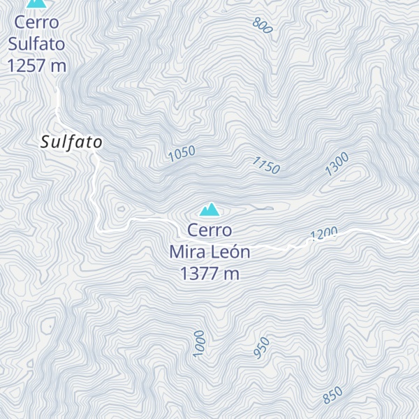 Map of Cerro Mira León