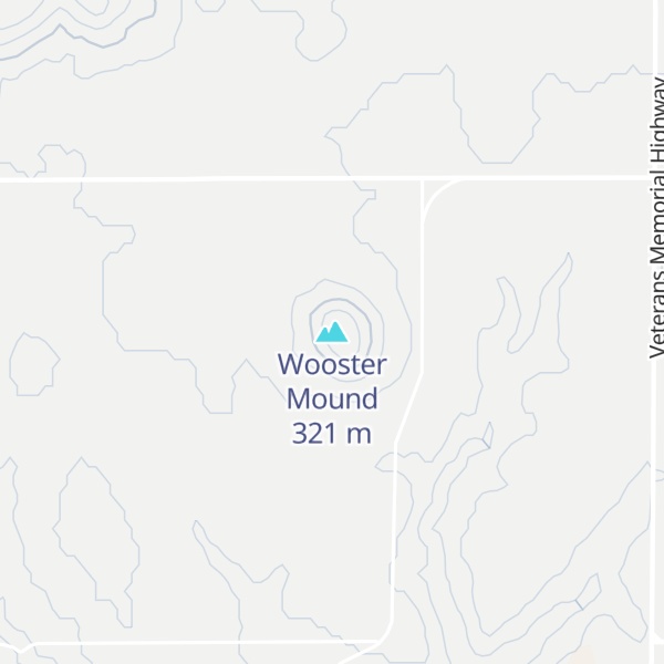 Map of Wooster Mound