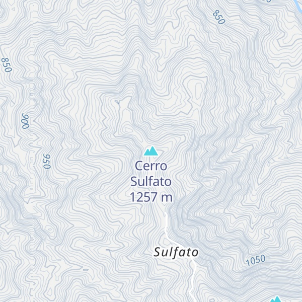 Map of Cerro Sulfato