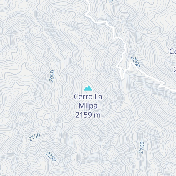 Map of Cerro La Milpa
