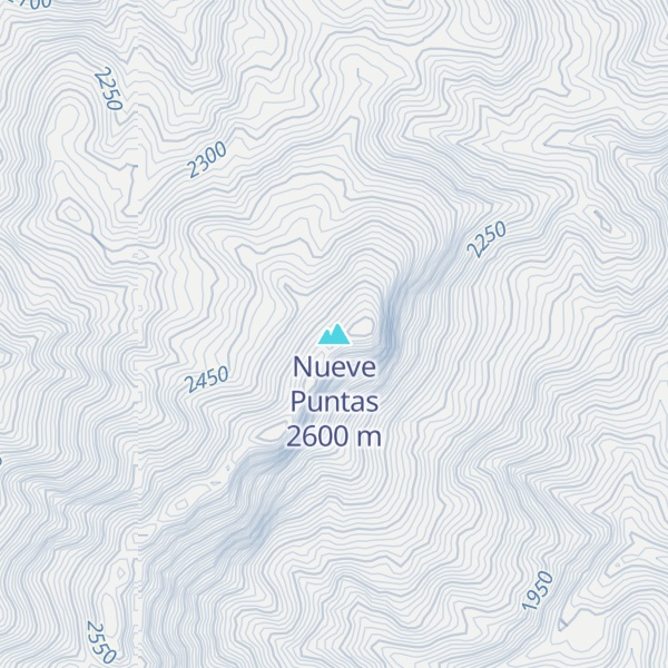 Map of Nueve Puntas