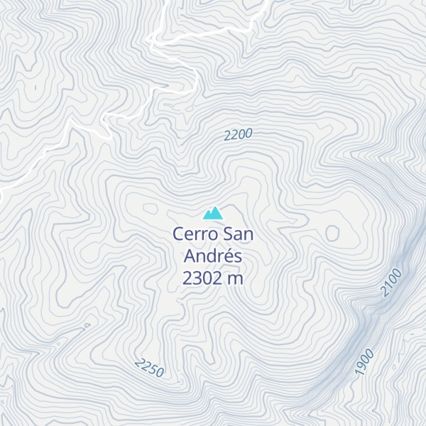 Map of Cerro San Andrés