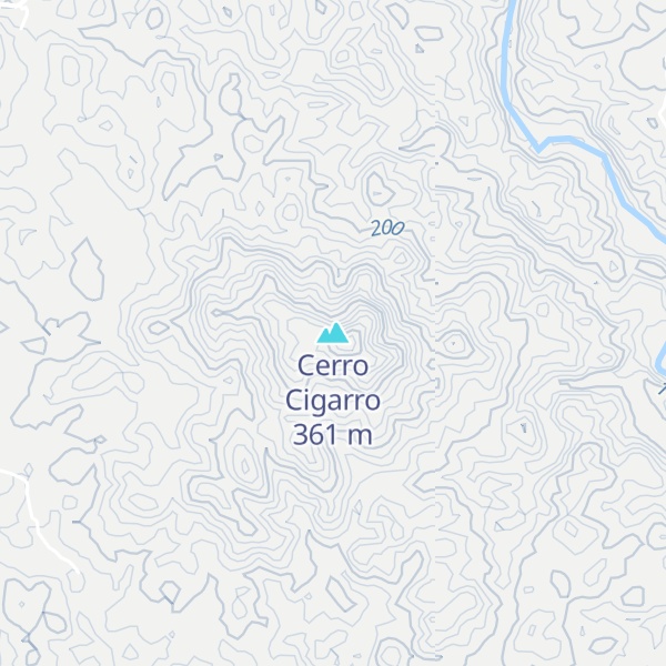 Map of Cerro Cigarro