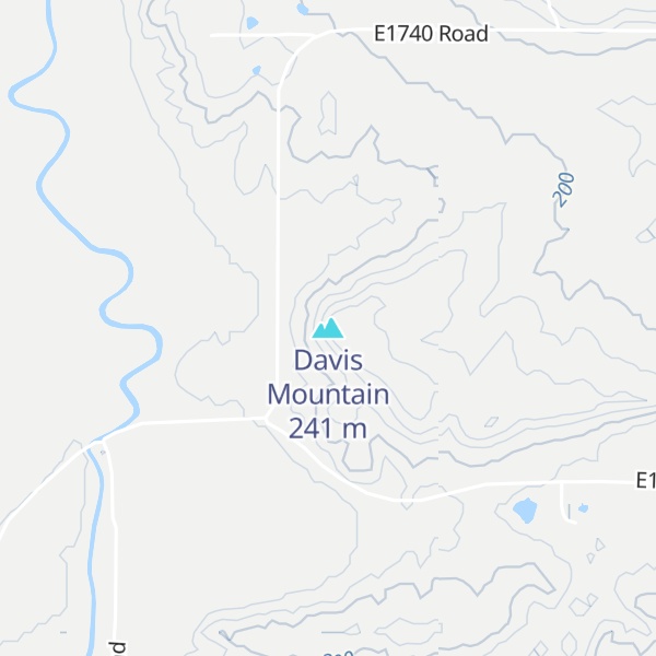 Map of Davis Mountain