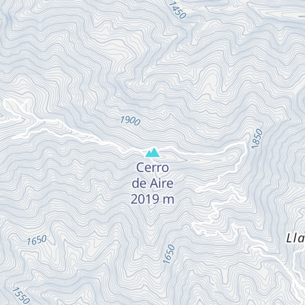 Map of Cerro de Aire