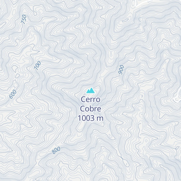 Map of Cerro Cobre