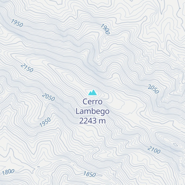 Map of Cerro Lambego
