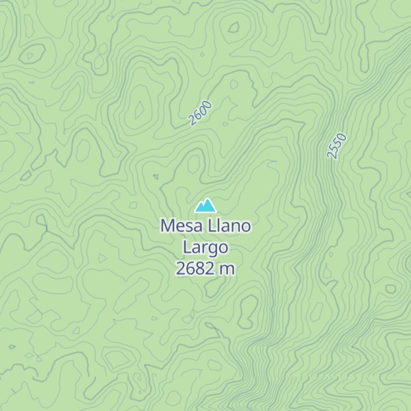 Map of Mesa Llano Largo