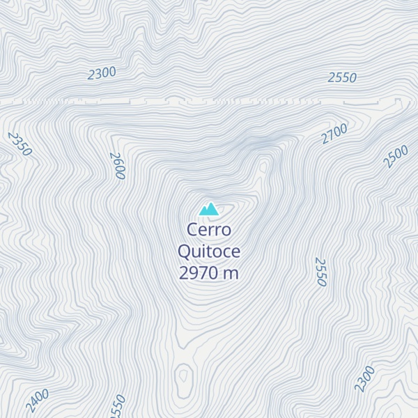 Map of Cerro Quitoce