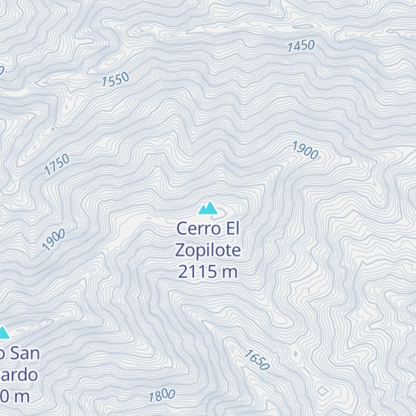 Map of Cerro El Zopilote