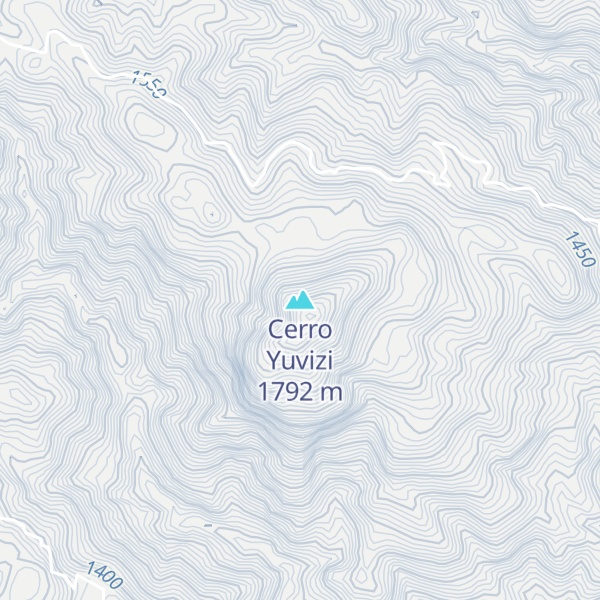 Map of Cerro Yuvizi