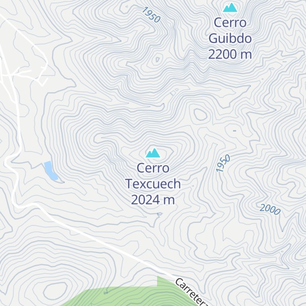 Map of Cerro Texcuech