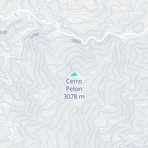 Map of Cerro Pelon